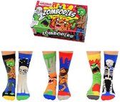 United Odd Socks - 6 verschillende sokken - zombie - zombodies - maat 31 t/m 38