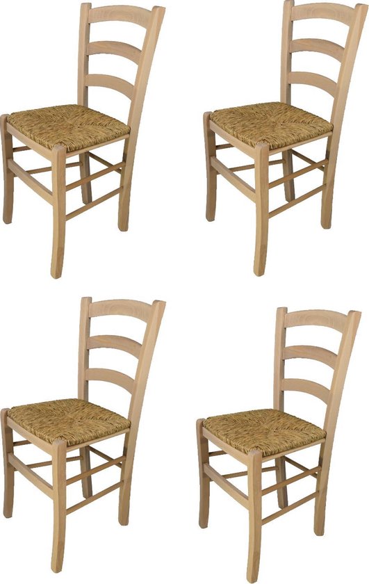 - Set van 4 klassieke stoelen model Venezia. Zeer geschikt voor keuken,... | bol.com