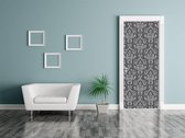 Sticky Decoration - Luxe Deursticker Barok grijs - op maat voor jouw deur