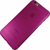Apple iPhone 6 / 6s - Ultra dun transparant hard hoesje Liv roze - Geschikt voor