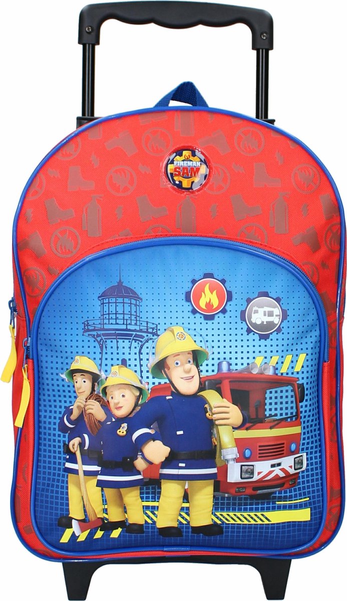Brandweerman Sam Fire Rescue Rugzak trolley - 17 l - Rood