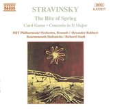 BRT Philharmonic Orchestra Brussels, Alexander Rahbari - Stravinsky: Rite Of Spring/Card Game (CD)