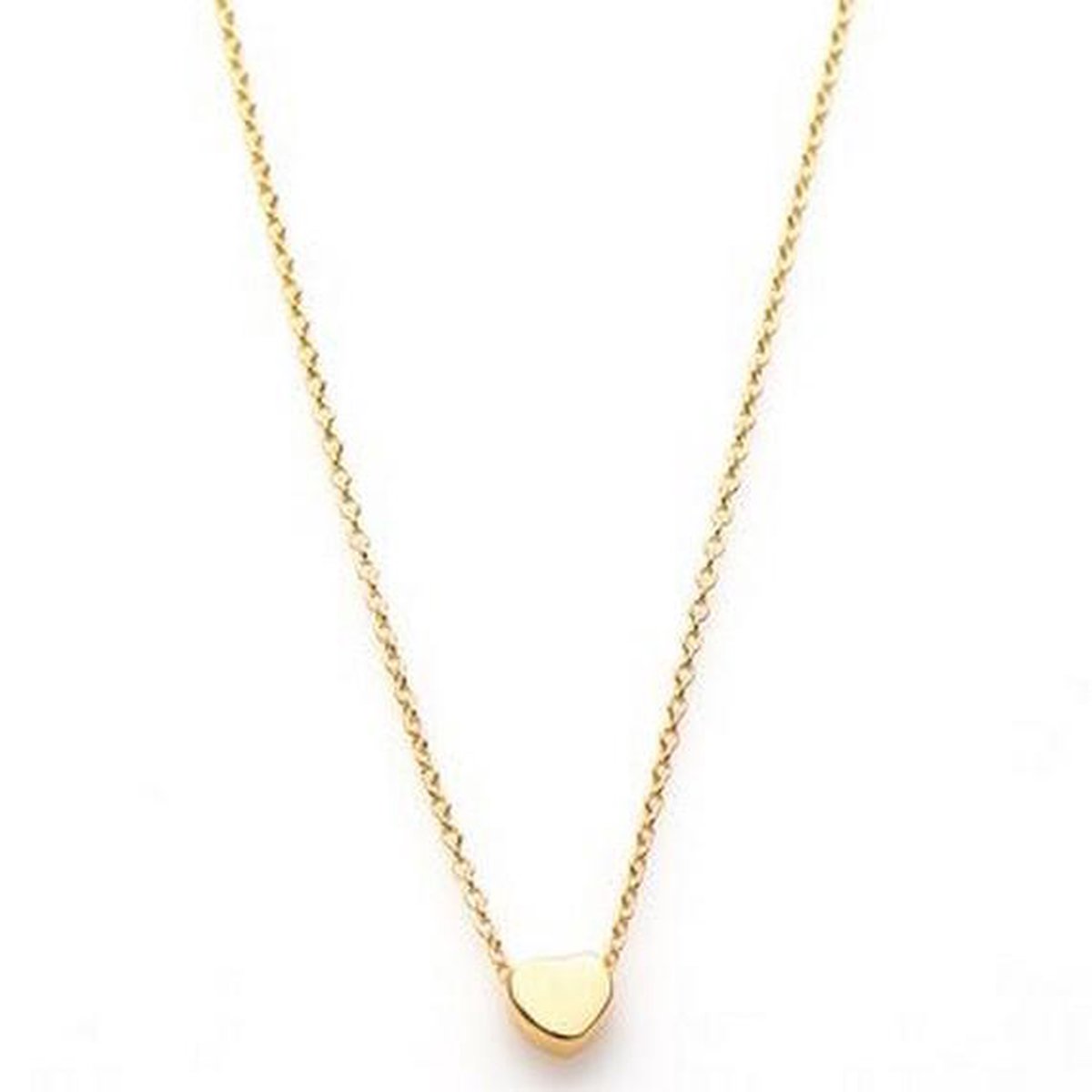 Karma - ketting - T31-COL-GP - Dames ketting - sterling zilver - 14k gouden plating - 40-45cm