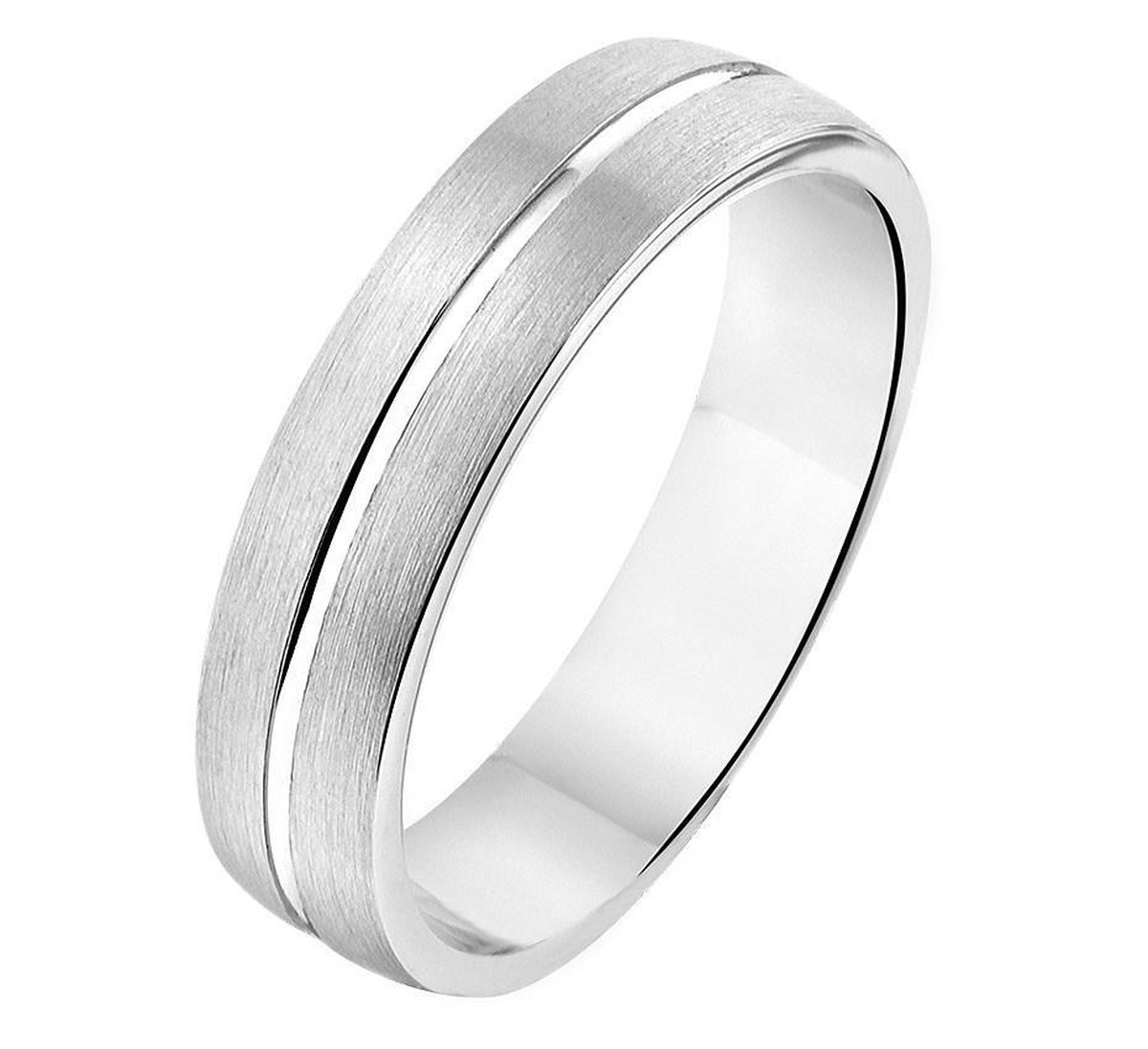 Gerhodineerd Zilver Ring A303 - 5 Mm Zonder Steen 1315248