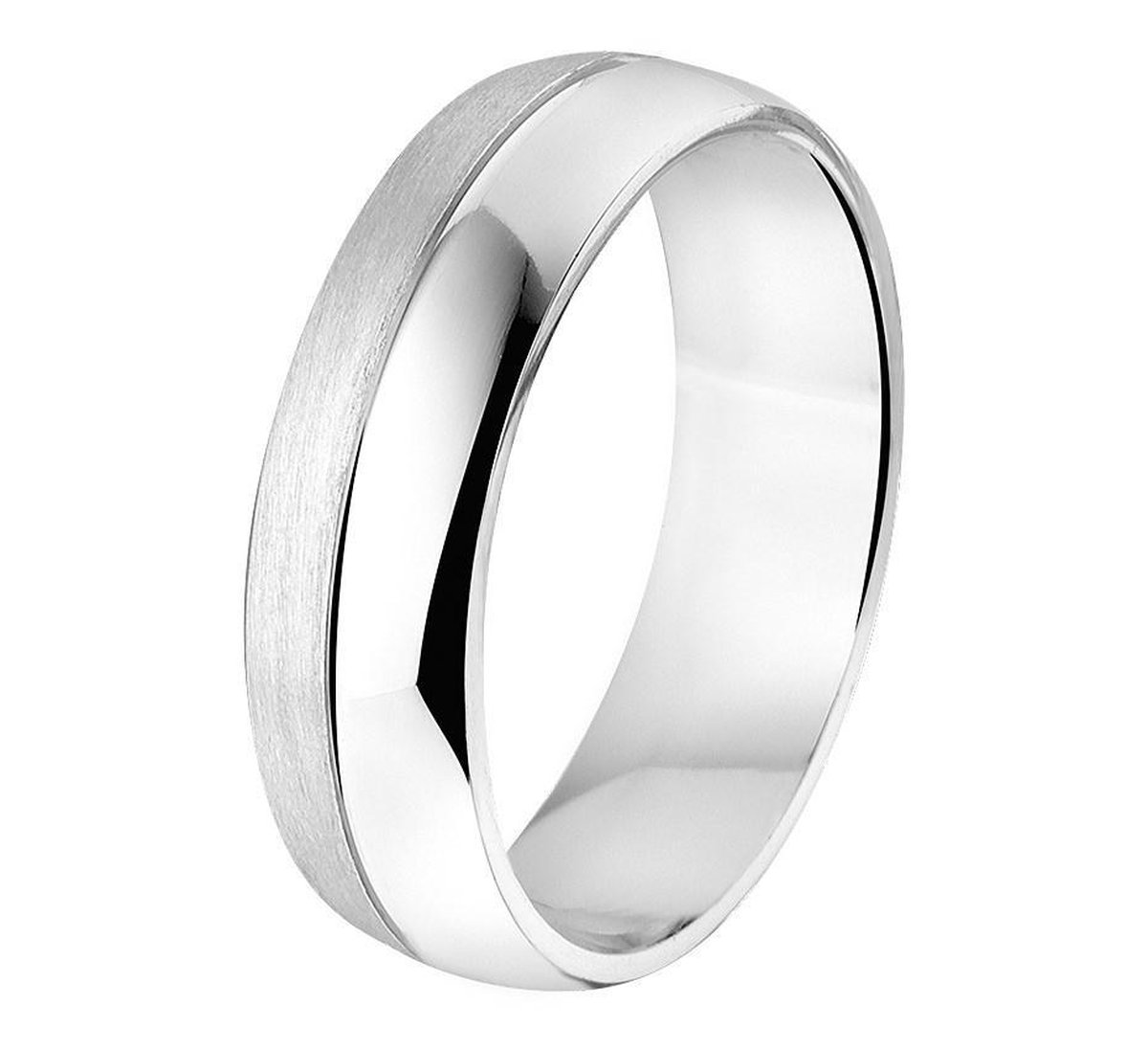 Gerhodineerd Zilver Ring A205 - 6 Mm Zonder Cz 1315405