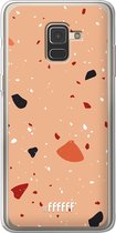 Samsung Galaxy A8 (2018) Hoesje Transparant TPU Case - Terrazzo N°5 #ffffff