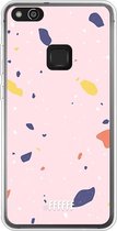 Huawei P10 Lite Hoesje Transparant TPU Case - Terrazzo N°8 #ffffff