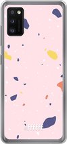 Samsung Galaxy A41 Hoesje Transparant TPU Case - Terrazzo N°8 #ffffff