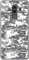 Huawei Mate 10 Pro Hoesje Transparant TPU Case - Snow Camouflage #ffffff