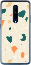 OnePlus 7 Pro Hoesje Transparant TPU Case - Terrazzo N°1 #ffffff