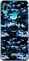 Honor 10 Lite Hoesje Transparant TPU Case - Navy Camouflage #ffffff