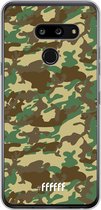 LG G8 ThinQ Hoesje Transparant TPU Case - Jungle Camouflage #ffffff