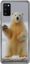 Samsung Galaxy A41 Hoesje Transparant TPU Case - Polar Bear #ffffff