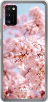 Samsung Galaxy A41 Hoesje Transparant TPU Case - Cherry Blossom #ffffff