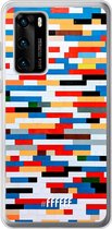 Huawei P40 Hoesje Transparant TPU Case - Mesmerising Mosaic #ffffff