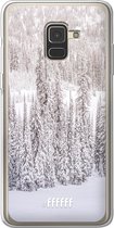Samsung Galaxy A8 (2018) Hoesje Transparant TPU Case - Snowy #ffffff