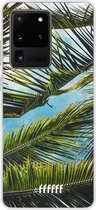 Samsung Galaxy S20 Ultra Hoesje Transparant TPU Case - Palms #ffffff