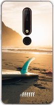 Nokia X6 (2018) Hoesje Transparant TPU Case - Sunset Surf #ffffff