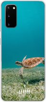 Samsung Galaxy S20 Hoesje Transparant TPU Case - Turtle #ffffff