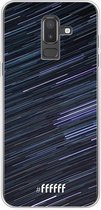Samsung Galaxy J8 (2018) Hoesje Transparant TPU Case - Moving Stars #ffffff