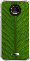 Motorola Moto Z Force Hoesje Transparant TPU Case - Unseen Green #ffffff