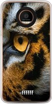 Motorola Moto Z Force Hoesje Transparant TPU Case - Tiger #ffffff