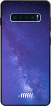 Samsung Galaxy S10 Plus Hoesje TPU Case - Star Cluster #ffffff