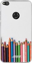 Huawei P8 Lite (2017) Hoesje Transparant TPU Case - Pencils #ffffff