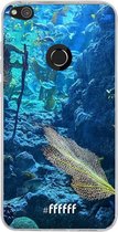 Huawei P8 Lite (2017) Hoesje Transparant TPU Case - Coral Reef #ffffff