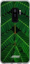 Samsung Galaxy S9 Plus Hoesje Transparant TPU Case - Symmetric Plants #ffffff