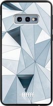 Samsung Galaxy S10e Hoesje TPU Case - Mirrored Polygon #ffffff
