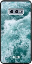 Samsung Galaxy S10e Hoesje TPU Case - Whitecap Waves #ffffff