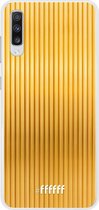 Samsung Galaxy A70 Hoesje Transparant TPU Case - Bold Gold #ffffff