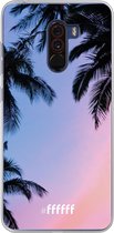 Xiaomi Pocophone F1 Hoesje Transparant TPU Case - Sunset Palms #ffffff