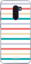 Xiaomi Pocophone F1 Hoesje Transparant TPU Case - Pastel Tracks #ffffff