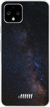 Google Pixel 4 Hoesje Transparant TPU Case - Dark Space #ffffff