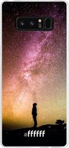 Samsung Galaxy Note 8 Hoesje Transparant TPU Case - Watching the Stars #ffffff