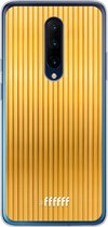 OnePlus 7 Pro Hoesje Transparant TPU Case - Bold Gold #ffffff