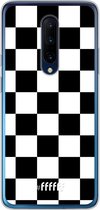 OnePlus 7 Pro Hoesje Transparant TPU Case - Checkered Chique #ffffff