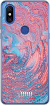 Xiaomi Mi Mix 3 Hoesje Transparant TPU Case - Corundum Pool #ffffff