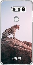 LG V30 (2017) Hoesje Transparant TPU Case - Leopard #ffffff