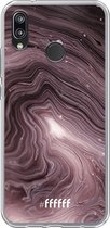 Huawei P20 Lite (2018) Hoesje Transparant TPU Case - Purple Marble #ffffff