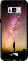 Samsung Galaxy S8 Hoesje TPU Case - Watching the Stars #ffffff