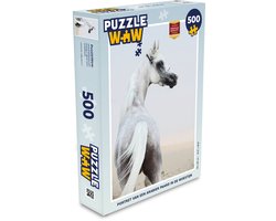 Puzzel 500 stukjes Paarden - Portret van een Arabier paard in de woestijn  -... | bol.com