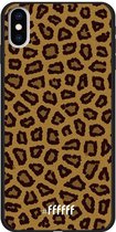 iPhone Xs Max Hoesje TPU Case - Leopard Print #ffffff