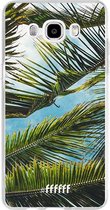 Samsung Galaxy J5 (2016) Hoesje Transparant TPU Case - Palms #ffffff
