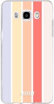 Samsung Galaxy J5 (2016) Hoesje Transparant TPU Case - Vertical Pastel Party #ffffff
