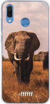 Honor Play Hoesje Transparant TPU Case - Elephants #ffffff