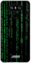 LG G6 Hoesje Transparant TPU Case - Hacking The Matrix #ffffff