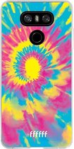 LG G6 Hoesje Transparant TPU Case - Psychedelic Tie Dye #ffffff